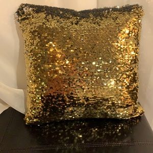 Gold & Silver Sequin Pillow